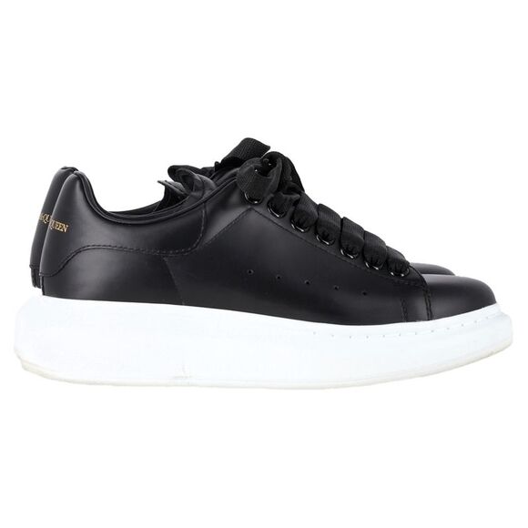 Alexander Mcqueen Oversized Sneakers in Black Calf Leather